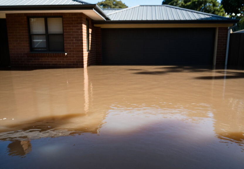 Before and After Flood Cleanup in Wakeley